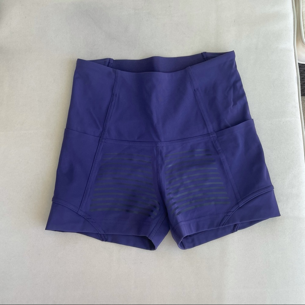 purple lulu lemon shorts